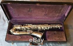 1919 Buescher True Tone Tenor Saxophone C-Melody Low Pitch w orig case