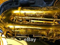 1951 Buescher 400 Top Hat and Cane tenor sax w / Berg Larsen & new case
