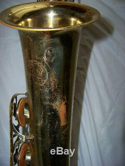 1964 BUFFET SUPER-DYNACTION sda TENOR SAXOPHONE w. Orig. Case PLAYS NICELY $999