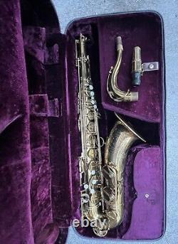 1965 Selmer Tenor Sax Original Lacquer, Neck, Case, & Piece, Mark VI Saxophone