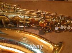 1965 Vintage Holton Collegiate 577 Tenor Saxophone Gold Flake Lacquer