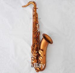 2018 new Professional Matte Coffee Tenor Saxophone Hand engraving Sax With Case