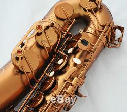 2018 new Professional Matte Coffee Tenor Saxophone Hand engraving Sax With Case
