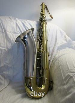 70's King Super 20 Silver Sonic Tenor Saxophone with Case. Made In Eastlake Ohio