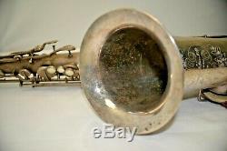ANTIQUE c. 1911 Vintage FRANK HOLTON Tenor saxophone Case Mouthpiece+EXTRA 13972