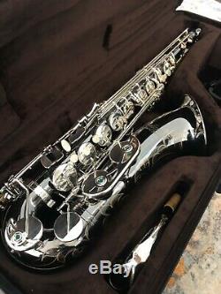 Allora ATS-450 Vienna Series Tenor Saxophone Step Up Black Nickel with Case Mpc