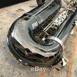 Allora ATS-450 Vienna Series Tenor Saxophone Step Up Black Nickel with Case Mpc