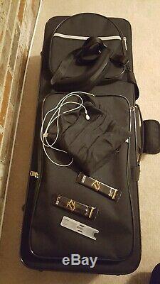 Allora Tenor Saxophone Black and Silver incl. Case, Strap, and Reeds
