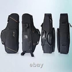 Alto Saxophone Case Sax Gig Bag, 2-in-1 Carrying Backpack Case with Flute