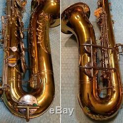 Beautiful Vintage Buescher 400 Tenor Saxophone Made In The USA Mouthpiece Case
