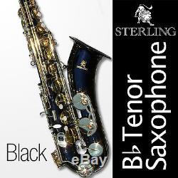 Black Tenor Sax Brand New STERLING Bb Saxophone Case and Accessories