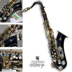 Black Tenor Sax Brand New STERLING Bb Saxophone NEW Case and Accessories