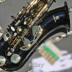 Black Tenor Sax Brand New STERLING Bb Saxophone With Case and Accessories