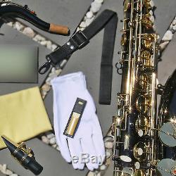 Black Tenor Sax Brand New STERLING Bb Saxophone With Case and Accessories