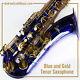 Blue & Gold Tenor Saxophone New in Case Masterpiece Brand