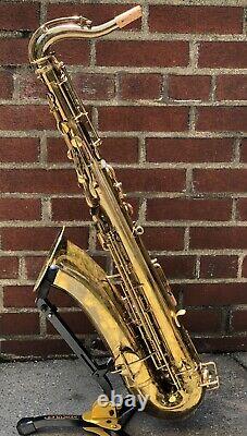Buescher 1920 True Tone Low Pitch Vintage Tenor saxophone. Overhauled
