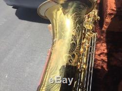 Buescher 400 vintage Tophat and Cane tenor saxophone with case very nice shape