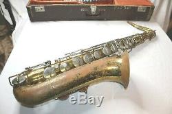 Buescher Aristocrat Vintage Tenor Saxophone With Hard Case