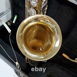 Buescher Tenor Saxophone Sax Aristocrat Leather Pads Band Brass Instrument 6 Be