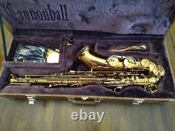 Cannonball vintage reborn dark amber lacquer tenor saxophone