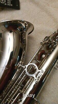 Cecilio Nickel Tenor Saxophone NEW W / Case & Tuner