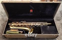 Conn 10M Tenor Saxophone Sax 1963 serial C63883 with case keys and accessories