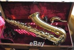 Conn 1946 10M Naked Lady Tenor Saxophone, mouth piece in original case