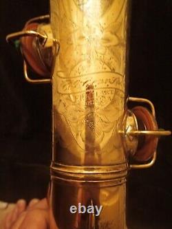 Conn New Wonder Artist Series 1925 Lion Portrait Gold Plated Tenor Saxophone