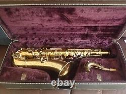 Conn New Wonder Artist Series 1925 Lion Portrait Gold Plated Tenor Saxophone