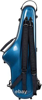 Crossrock Traveling Tenor Saxophone Case- Fiberglass with Backpack Strap