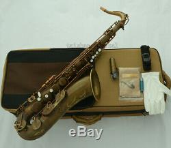 Customized Brown Antique Bronze Tenor Saxophone VI Style SAX BIG SOUND