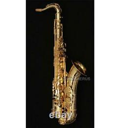 Customized Hand Hammered Tenor Saxophone BB Golden Sax Reverse Neck Great Sound