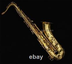 Customized Hand Hammered Tenor Saxophone BB Golden Sax Reverse Neck Great Sound