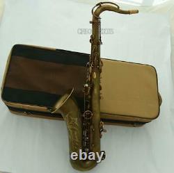 Customized Professional Brown Antique Tenor Saxophone MARK VI Model With Case