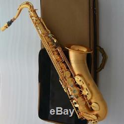 Customized Satin Gold Plated Tenor Saxophone TaiShan Brand Bb Sax New Case