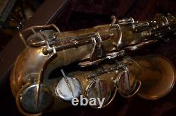 DeBernardi Verona Italy Italian Tenor Sax Saxophone VTG AS-IS FIX & Jupiter Case
