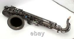 EM Imperium Professional matte black Tenor Saxophone dragon or flower engravings