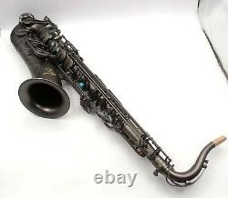 EM Imperium Professional matte black Tenor Saxophone dragon or flower engravings