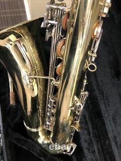 EM Winston Tenor Saxophone W Case In Used Condition. Sold As Is Has Wear As Seen
