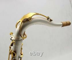Eastern Music B flat pro use satin silver plated gold key tenor saxophone