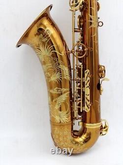Eastern music Mark VI style with high F# dark gold lacquer tenor saxophone