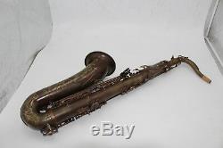 Eastern music Vintage coffee black tenor saxophone Mark VI type with fabric case
