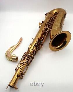 Eastern music champagne gold Mark VI style three double rail # tenor saxophone