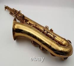Eastern music champagne gold Mark VI style three double rail # tenor saxophone
