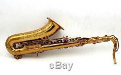 Eastern music dark gold lacquer tenor saxophone Mark VI type no F# white PC case