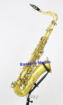Eastern music original brass clear lacquered tenor saxophone Mark VI type withcase