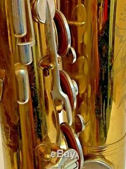 Elkhart Indiana'the Martin' Indian Head Tenor Saxophone Hard Case Vintage