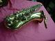 GOOD! EVETTE Brass Bb Tenor Sax Saxophone Ready To Play W. Case No Res #7