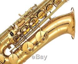 Glory Gold Laquer B Flat Tenor Saxophone With Case, 10pc Reeds + SAXOPHONE STAND