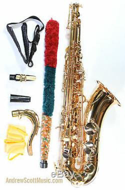 Gold Tenor Saxophone As New in Case Masterpiece Factory 2nd Just $599
